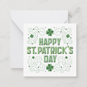 Happy St. Patrick's Day / Stationery Note Card