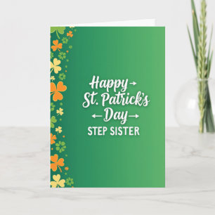 Happy St Patricks Day Step Sister Card