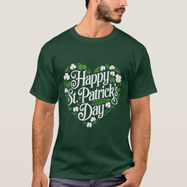 Happy St Patrick's Day  T-Shirt (Front)