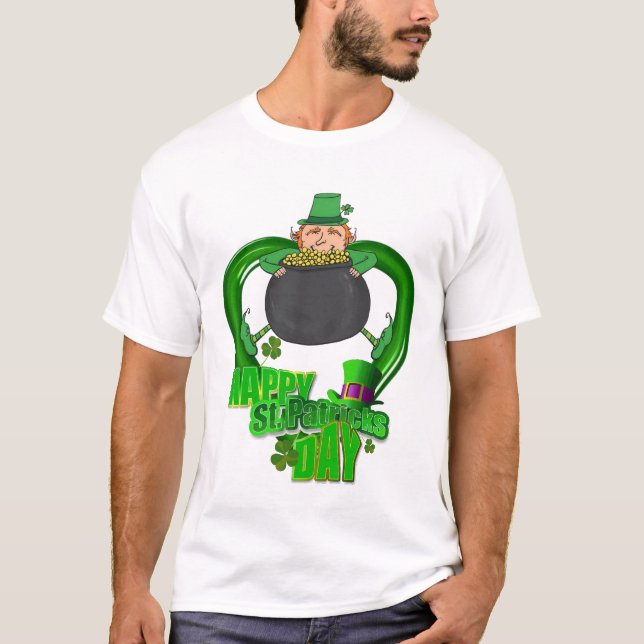 Happy St. Patrick's Day T-Shirt (Front)