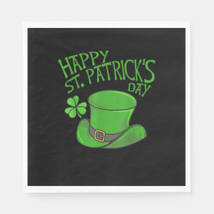 Happy St Patricks Day T-Shirt Napkin