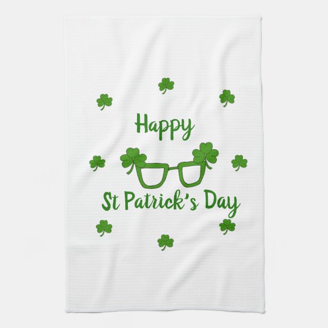 Happy St Patrick's Day   Tea Towel (Vertical)