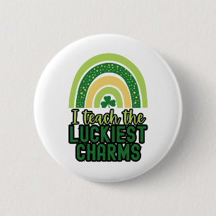 Happy St Patrick's Day Teacher School Saint Patric 6 Cm Round Badge
