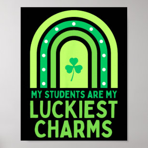 Happy St Patrick's Day Teacher School Saint Patric Poster