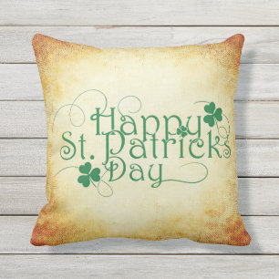 Happy St. Patrick's Day Throw Pillow
