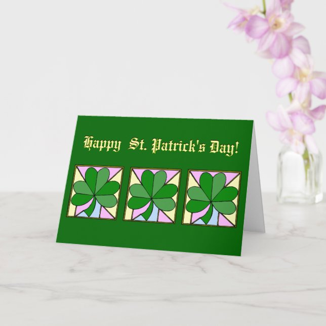 Happy St. Patrick's Day To My Dear Irish Friend Card (Orchid)