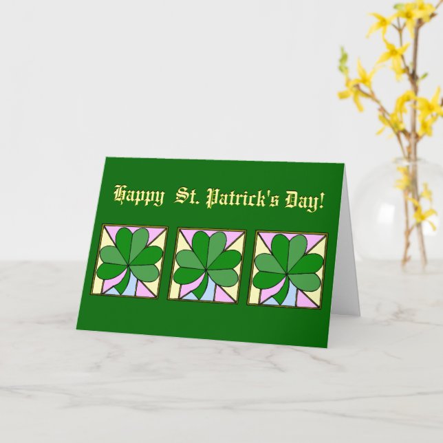 Happy St. Patrick's Day To My Dear Irish Friend Card (Yellow Flower)