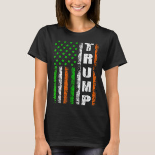 Happy St Patricks Day Trump Men Women Flag T-Shirt