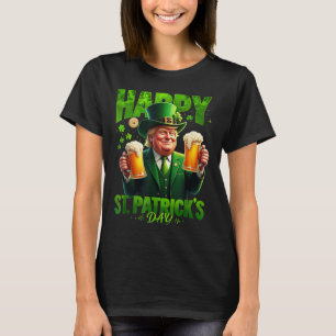 Happy St. Patricks Day Trump Shamrock Saint T-Shirt