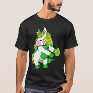 Happy St Patrick's Day Unicorn Lucky Shamrock Iri T-Shirt