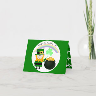 Happy St Patrick's Day with inside Greeting Holiday Card