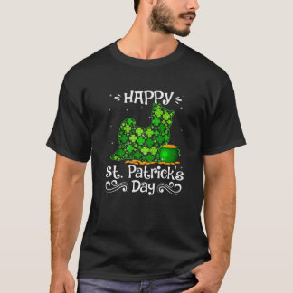 Happy St Patrick's Day Yorkshire Terrier Dog Shamr T-Shirt