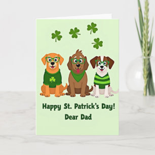 Happy St Patricks Dogs Card