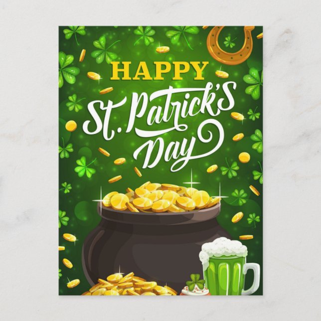 Happy St Patricks  Postcard (Front)