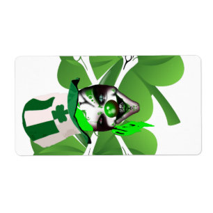Happy St Patrick's scary clown