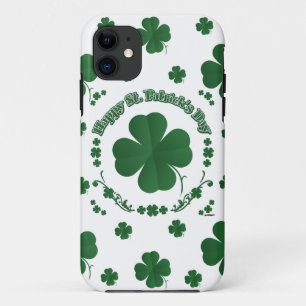 Happy St Patrick's Shamrocks iPhone 11 Case
