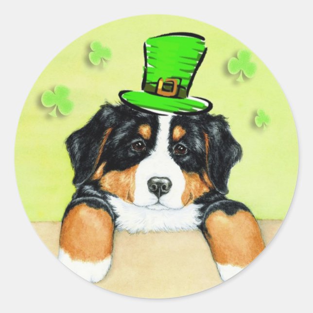 Happy St. Patties! Classic Round Sticker (Front)