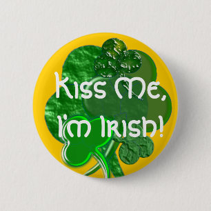 Happy St. Patty's Day - Button/Pin - Personalise 6 Cm Round Badge