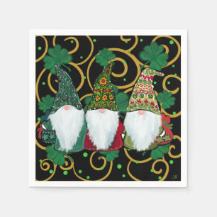 Happy St. Patty's Day GNOMES    Napkin