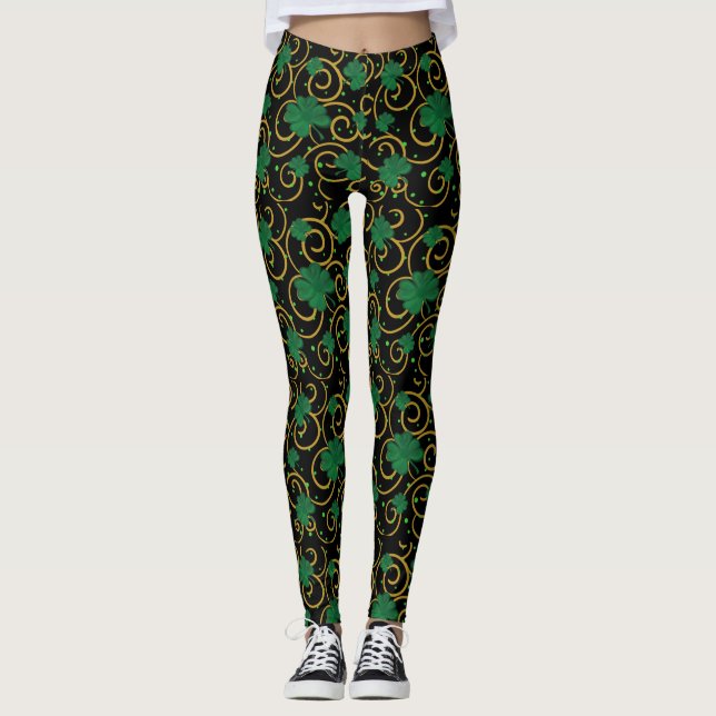 Happy St. Patty's Day  Leggings (Front)