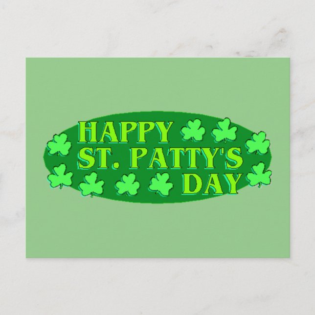 Happy St. Patty's Day Postcard (Front)
