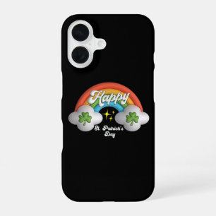 Happy St Saint Patrick's Day Cute Rainbow iPhone 16 Case