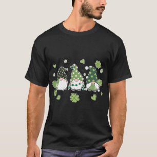 Happy St Saint Patricks Patrick's Day Gnome Trio S T-Shirt