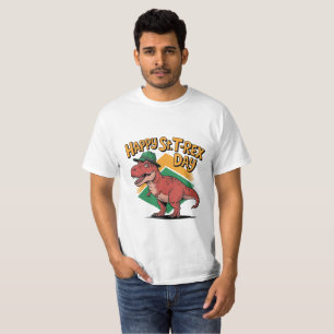 Happy St. T-Rex Day - Funny Dinosaur St. Patrick's T-Shirt