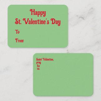 Happy St. Valentine's Day Card