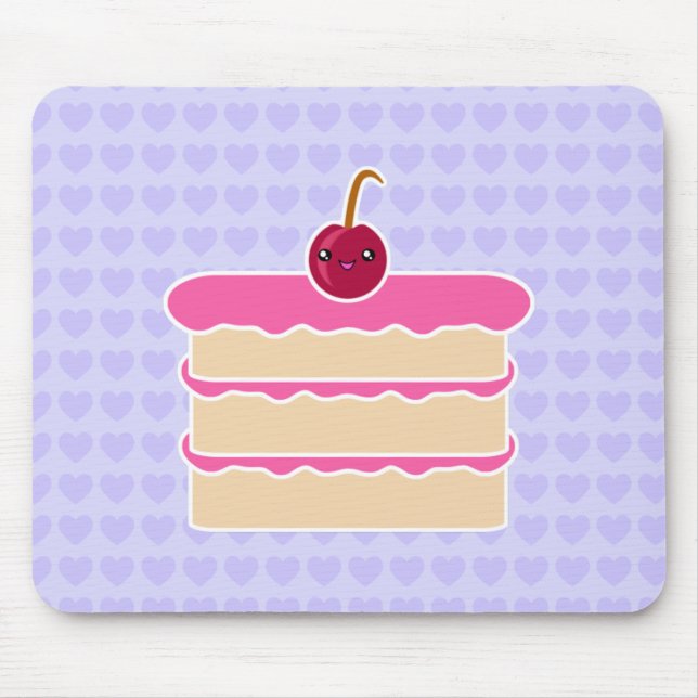 Happy Stacks Kawaii Cake Mousepad (Front)