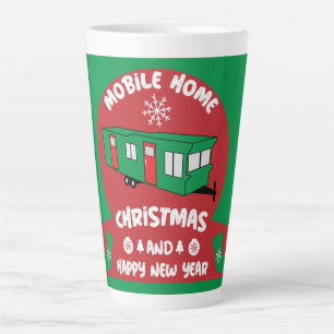 Happy Static Mobile Holiday Home Xmas Gift Latte Mug