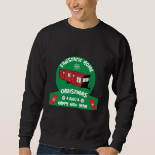Happy Static Mobile Holiday Home Xmas Gift Sweatshirt