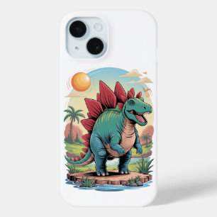 Happy Stegosaurus iPhone 15 Case