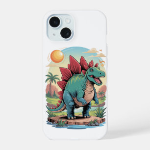 Happy Stegosaurus iPhone 15 Case