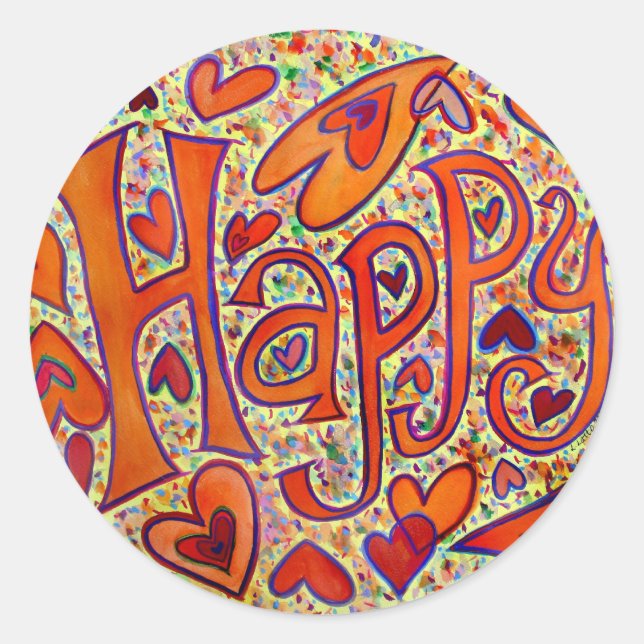 Happy Sticker (Front)