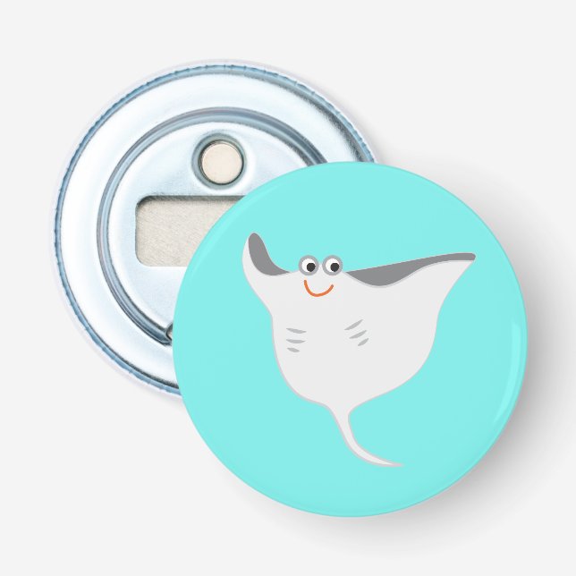 Happy Stingray Bottle Opener (Front)