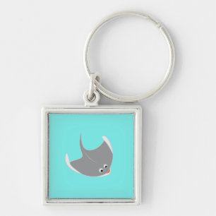 Happy Stingray Key Ring