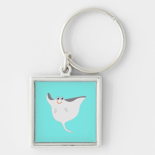 Happy Stingray Key Ring (Front)