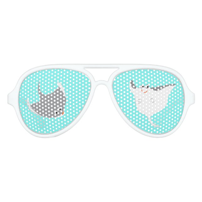 Happy Stingrays Aviator Sunglasses (Front)