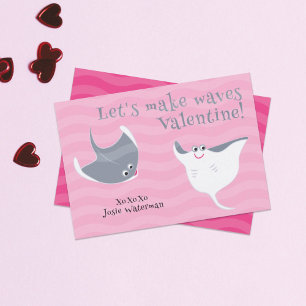 Happy Stingrays Kid's Valentine's Day Card