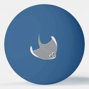 Happy Stingrays Ping Pong Ball
