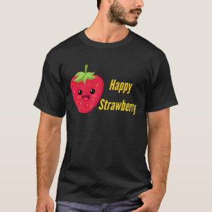  Happy Strawberry – Cute Fruit Design 🍓 T-Shirt