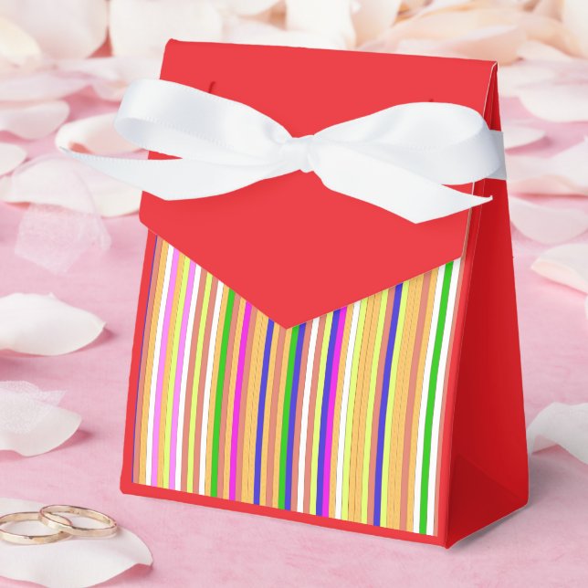 Happy Stripes Favour Box (Wedding)