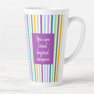 Happy stripes multicolored Mother’s Day Latte Mug