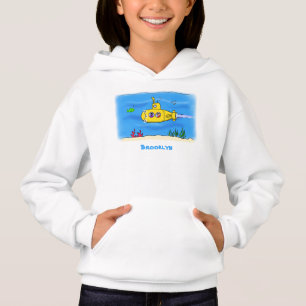 Happy submarine cartoon