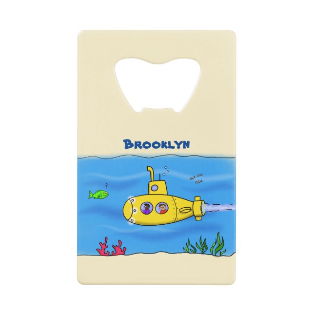 Happy submarine cartoon (Front)