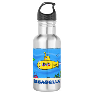 Happy submarine cartoon 532 ml water bottle