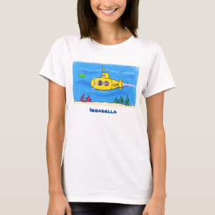 Happy submarine cartoon T-Shirt