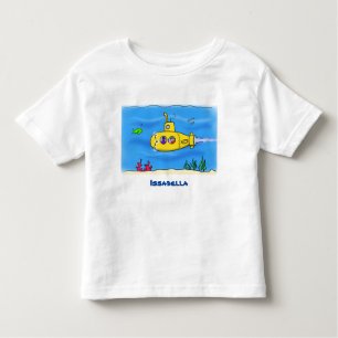 Happy submarine cartoon toddler T-Shirt