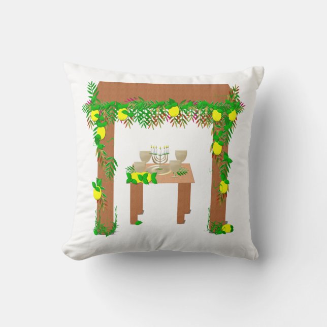 Happy Sukkot, Cushion (Front)